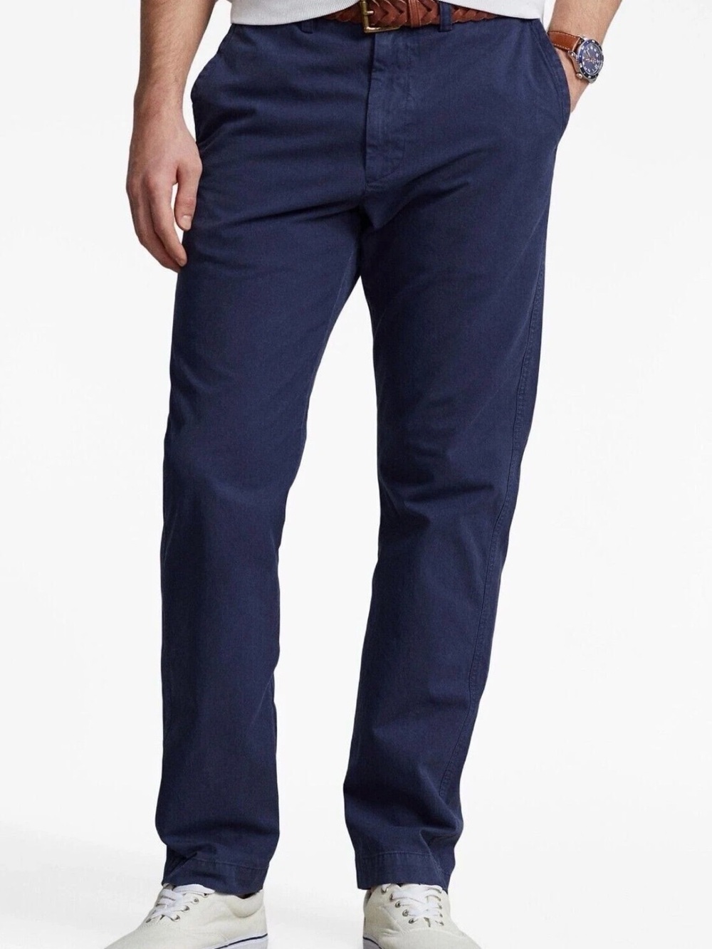 Polo Ralph Lauren Salinger Relaxed Fit Chino Pants Navy $198 Size 34/30 730